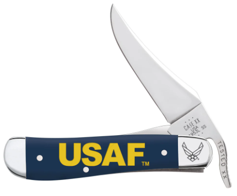 Case Knife USAF Navy Blue Synthetic Smooth RussLock 32412