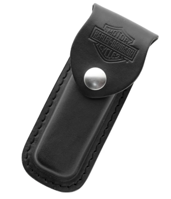 Harley Davidson Sheath Leather Med Blk Embossed 52099