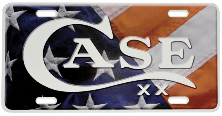 Case Knife License Plate Flag 50128