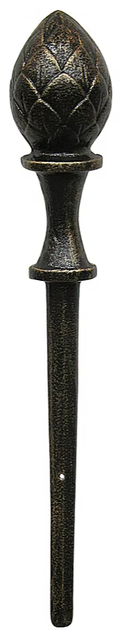 Artichoke Hose Guide Antique Brass Set of 3