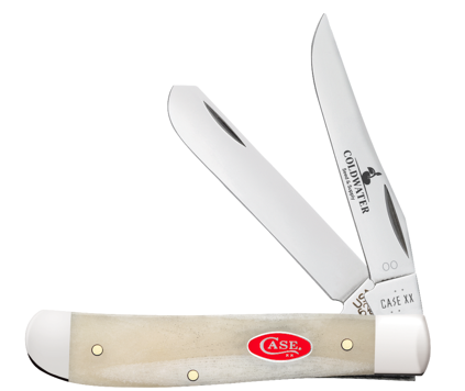 Case Knife Natural Bone Smooth Mini Trapper 14021A Event Knife