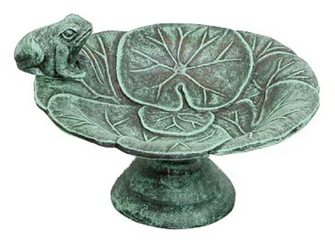 Frog Tabletop Birdbath or Feeder