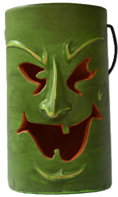 Halloween Cylinder Clay Luminary