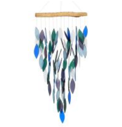 Pacific Blue Glass Windchimes
