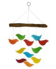 Rainbow Birdies Windchime
