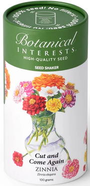 Zinnia Cut and Come Again Seed Shaker
