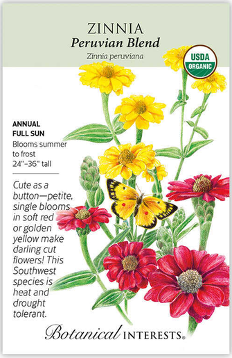 Peruvian Blend Zinnia Seeds