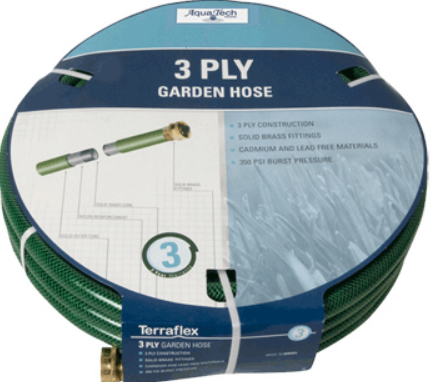 Garden Hose 3-Ply Light Duty 5/8" x 25ft