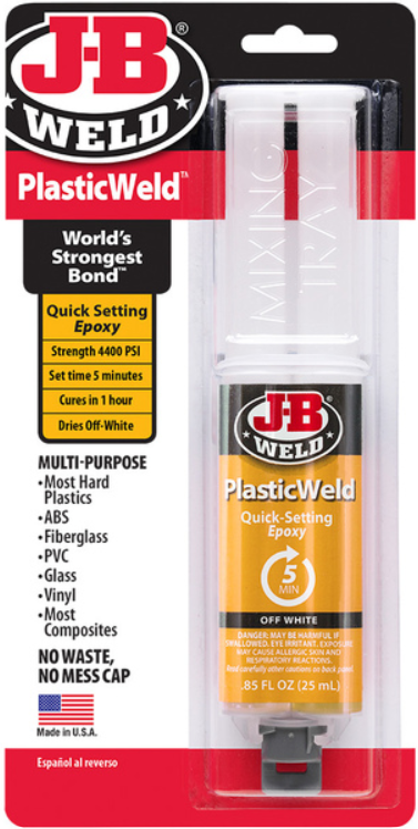 J-B Weld Plastic Weld 5 min Quick Set