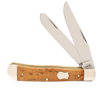 Case Knife Smooth Golden Birdseye Maple Trapper 32890