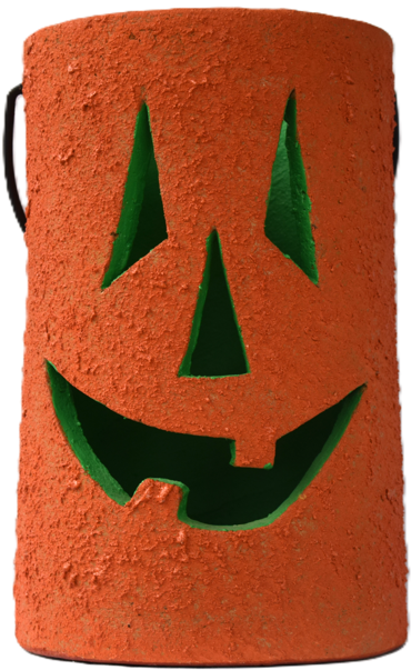 Halloween Cylinder Clay Luminary