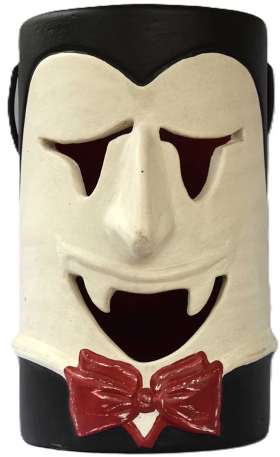 Halloween Cylinder Clay Luminary