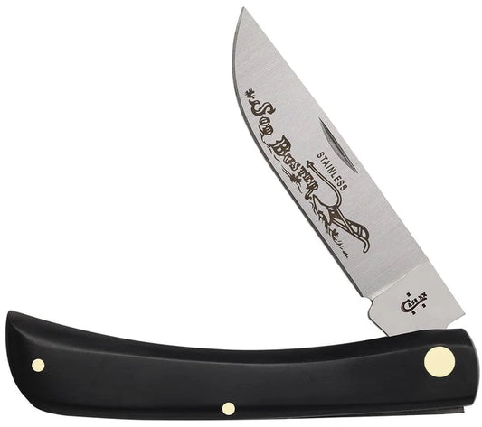 Case Knife Smooth Black Synthetic Sod Buster 00092