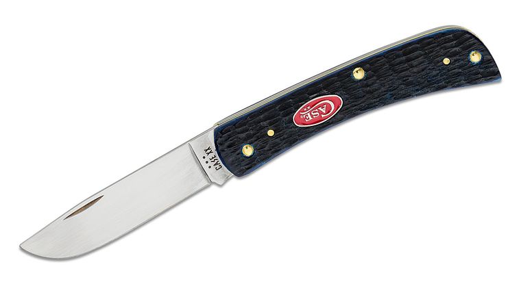 Case Knife Navy Blue Sod Buster Jr 06890