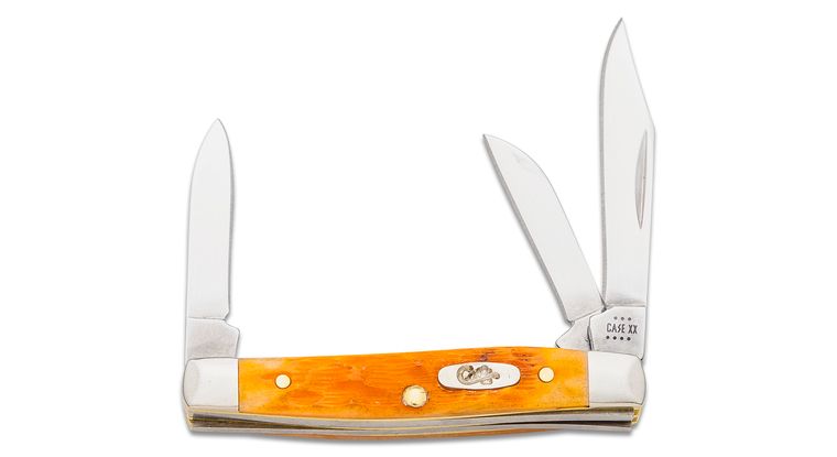 Case Knife Persimmon Orange Small Stockman 26565