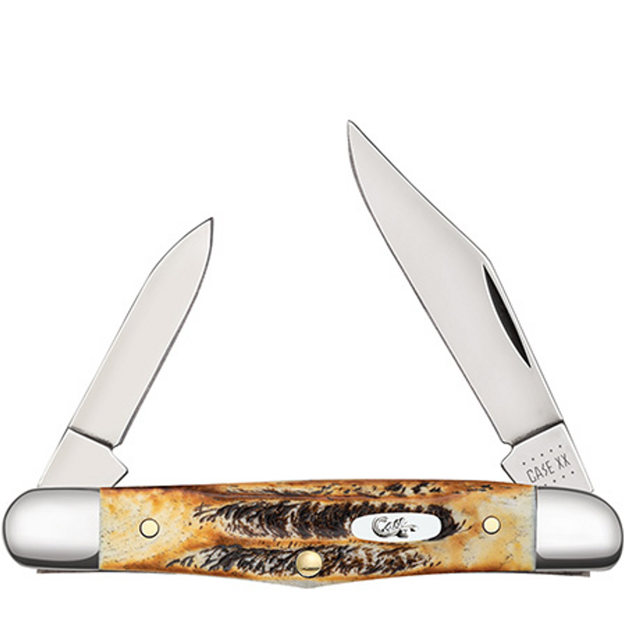 Case Knife Bone Stag Half Whittler 65320