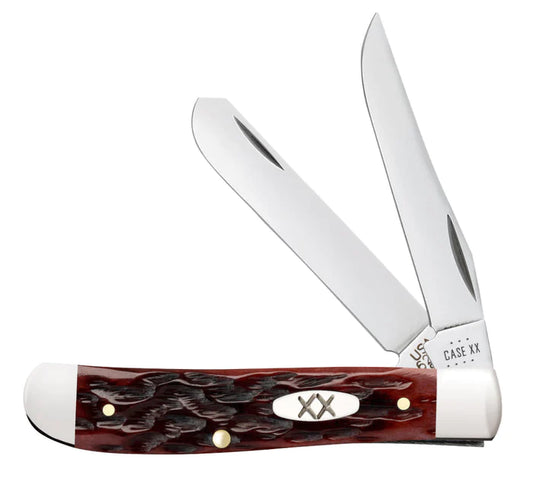 Case Knife Mahogany Peach Seed Mini Trapper 25133