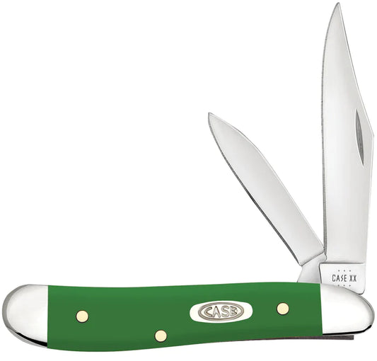Case Knife Green Synthetic Peanut 53393